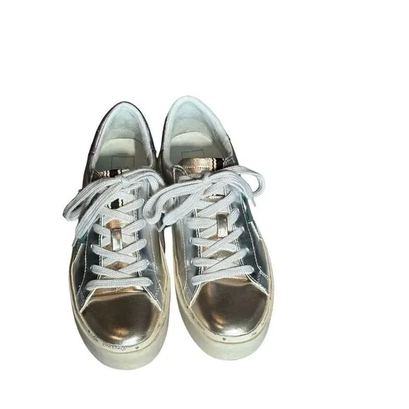 Shu Shop Metallics- Petula Faux Leather Sneaker - Size 7 - Picture 4 of 10